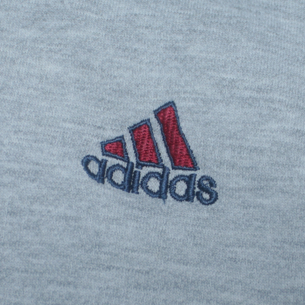 Adidas Womens Grey Full Zip Hoodie Medium Cotton Blend Logo