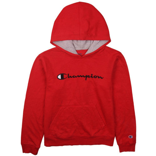 Champion Womens Red Pullover Hoodie XL Logo Authentic Athleticwear