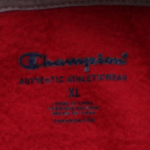 Champion Womens Red Pullover Hoodie XL Logo Authentic Athleticwear