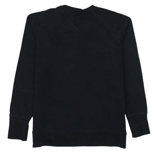 Champion Men's Black Pullover Sweatshirt M Embroidered Logo Crew Neck