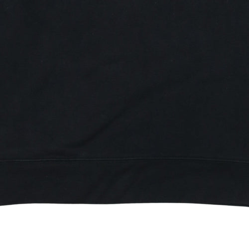 Champion Men's Black Pullover Sweatshirt M Embroidered Logo Crew Neck