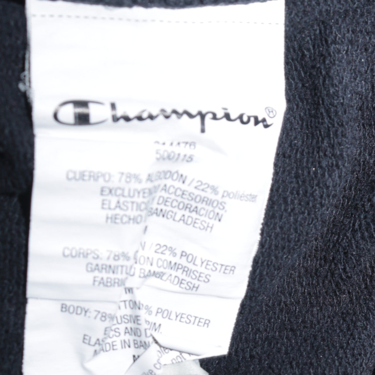 Champion Men's Black Pullover Hoodie Medium Logo Fleece Sweatshirt