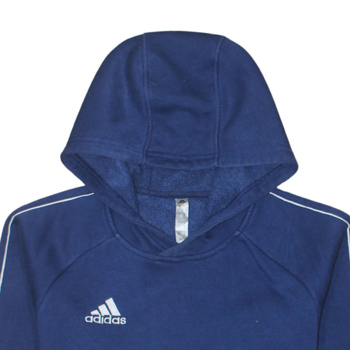 Adidas Men's Blue Pullover Hoodie Small Regular Fit Sports Fleece