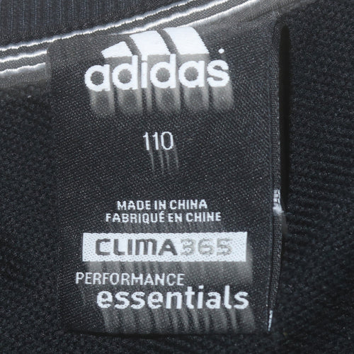 Adidas Mens Black Climalite Crew Neck Pullover Sweatshirt L