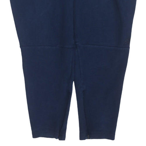 Adidas Men’s Blue Jogger Sweatpants L Tapered Fit Active Trousers