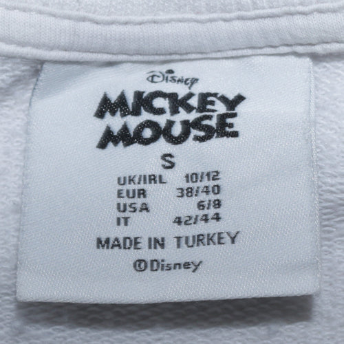 Primark Disney Mickey Mouse White Crew Neck Sweatshirt Women S 10/12
