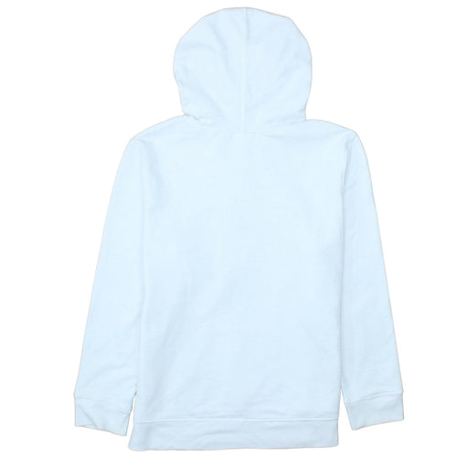 GAP Womens White L Pullover Hoodie Cotton Blend Logo Casual
