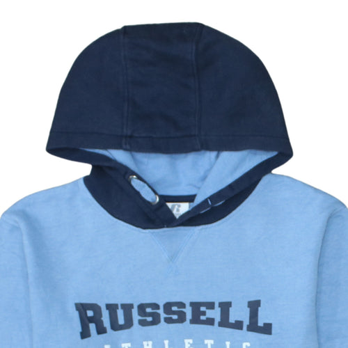 Russell Athletic Boys Blue Pullover Hoodie 12-13 Years Regular Fit