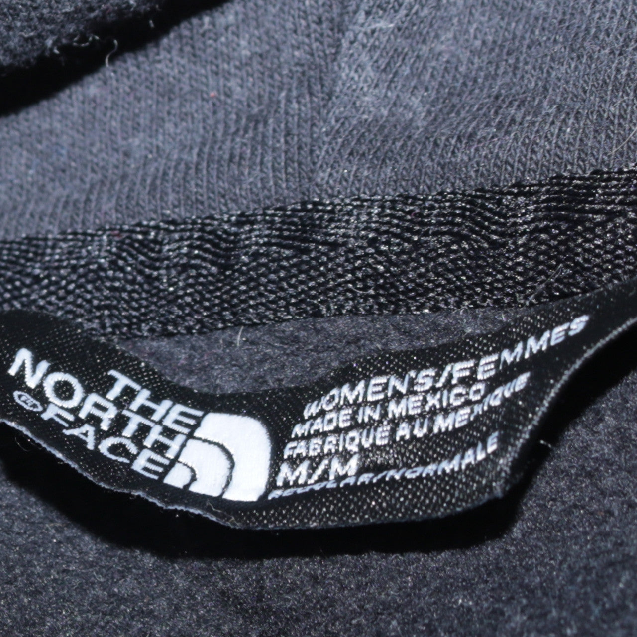 The North Face Womens Black Pullover Hoodie Size M Cotton Blend