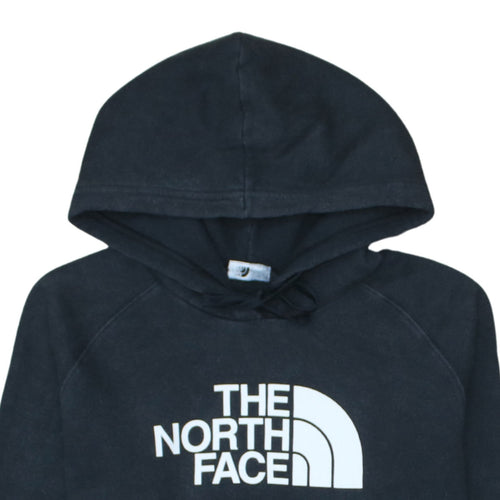 The North Face Womens Black Pullover Hoodie Size M Cotton Blend
