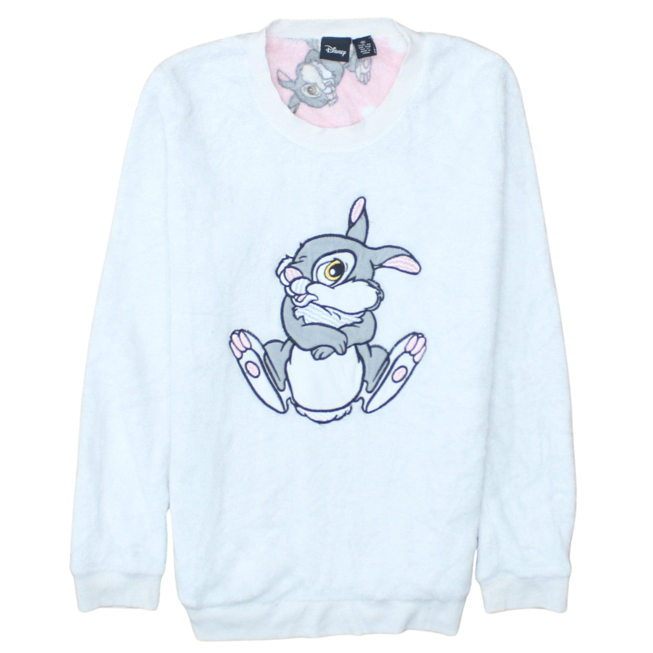Disney Women White Thumper Fleece Pyjama Top S
