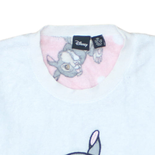 Disney Women White Thumper Fleece Pyjama Top S