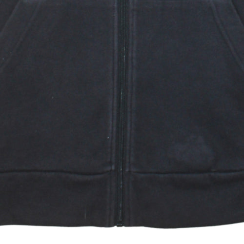 Calvin Klein Men Black Full Zip Hoodie Size S Logo Fleece
