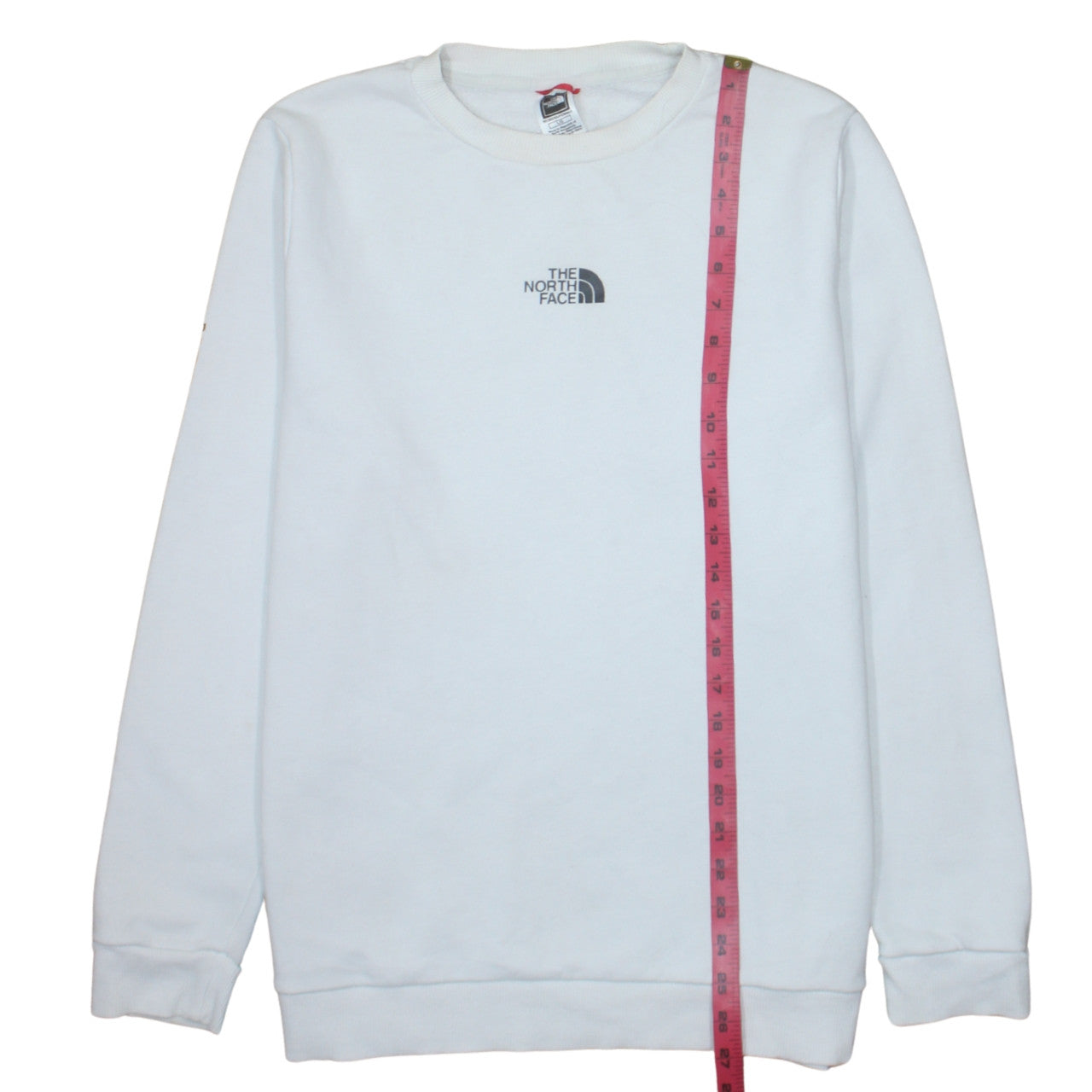The North Face Womens White Cotton Blend Crew Neck Sweatshirt L
