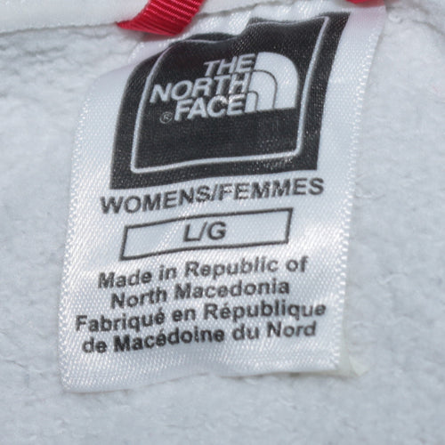 The North Face Womens White Cotton Blend Crew Neck Sweatshirt L
