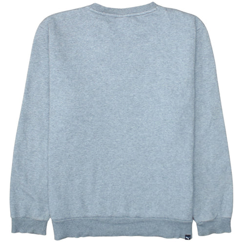 Puma Men's Grey Logo Crew Neck Pullover Sweatshirt Size L