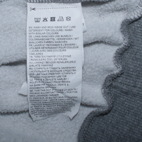 Puma Men's Grey Logo Crew Neck Pullover Sweatshirt Size L