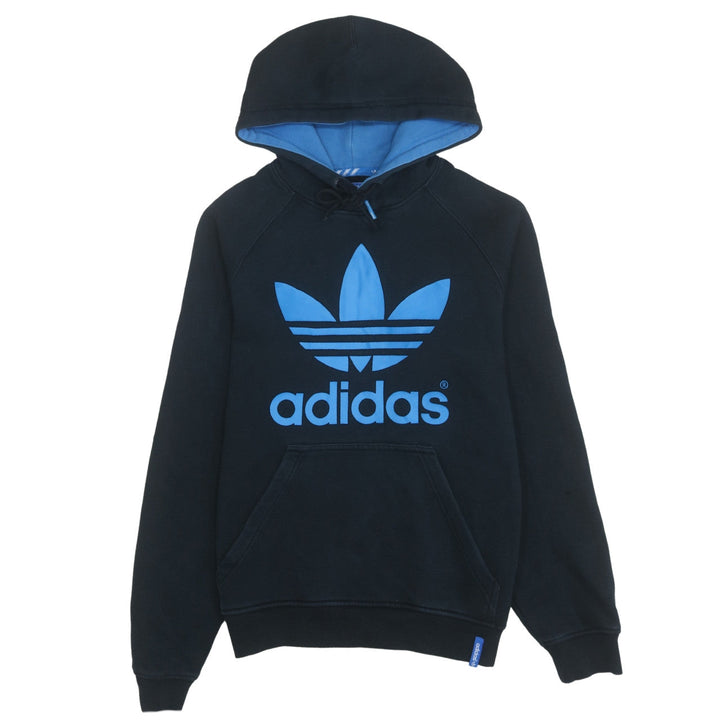 Adidas Men's Black XL Pullover Hoodie with Blue Logo