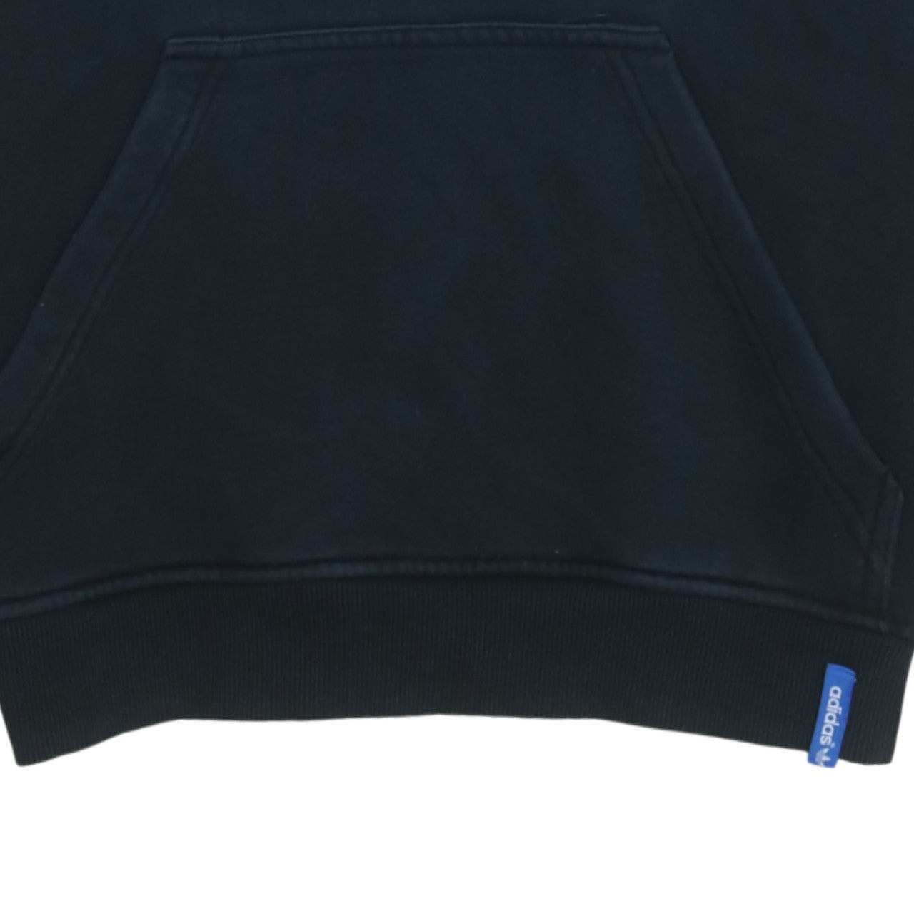 Adidas Men's Black XL Pullover Hoodie with Blue Logo