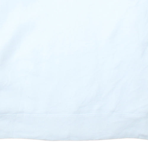Hollister Men’s White Grey Logo Sleeve Pullover Sweatshirt XL