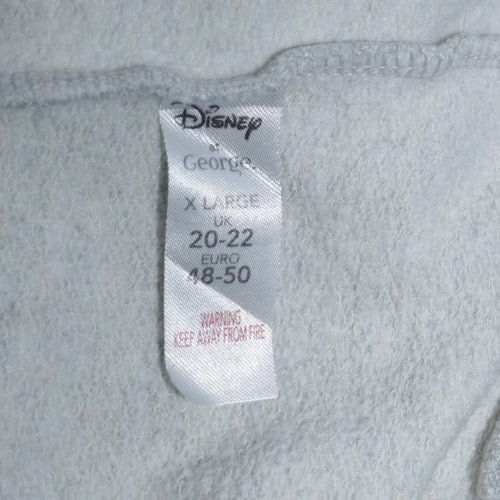 Disney at George Girls Grey Minnie Mouse Animal Print Pullover Sweatshirt XL