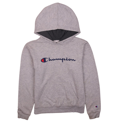 Champion Womens Grey XL Pullover Hoodie with Logo Detail