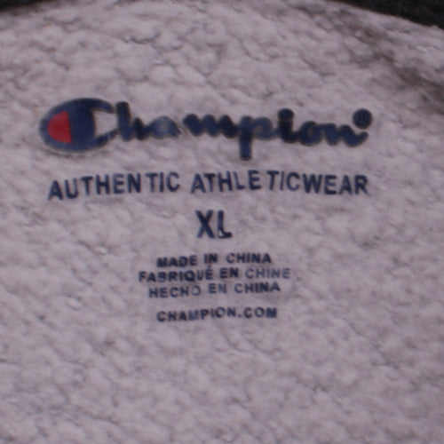 Champion Womens Grey XL Pullover Hoodie with Logo Detail