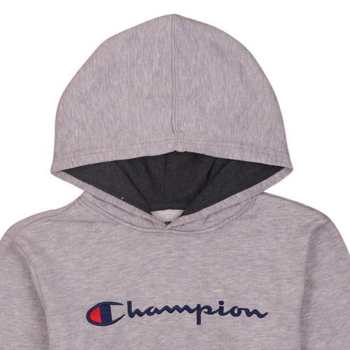 Champion Womens Grey XL Pullover Hoodie with Logo Detail