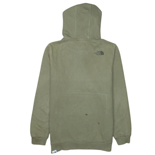 The North Face Womens Green Pullover Hoodie Small Cotton Casual