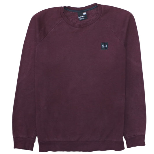 Under Armour Men's Brown Crew Neck Fleece Sweatshirt Medium