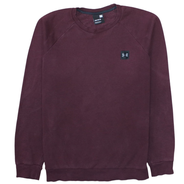 Under Armour Men's Brown Crew Neck Fleece Sweatshirt Medium