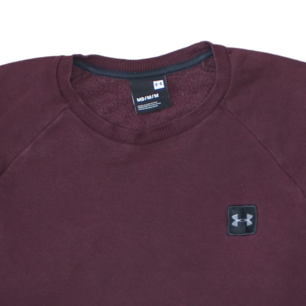 Under Armour Men's Brown Crew Neck Fleece Sweatshirt Medium