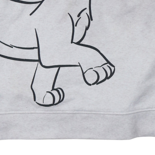 Disney Women Grey Sweatshirt L Lion King Simba Print Pullover