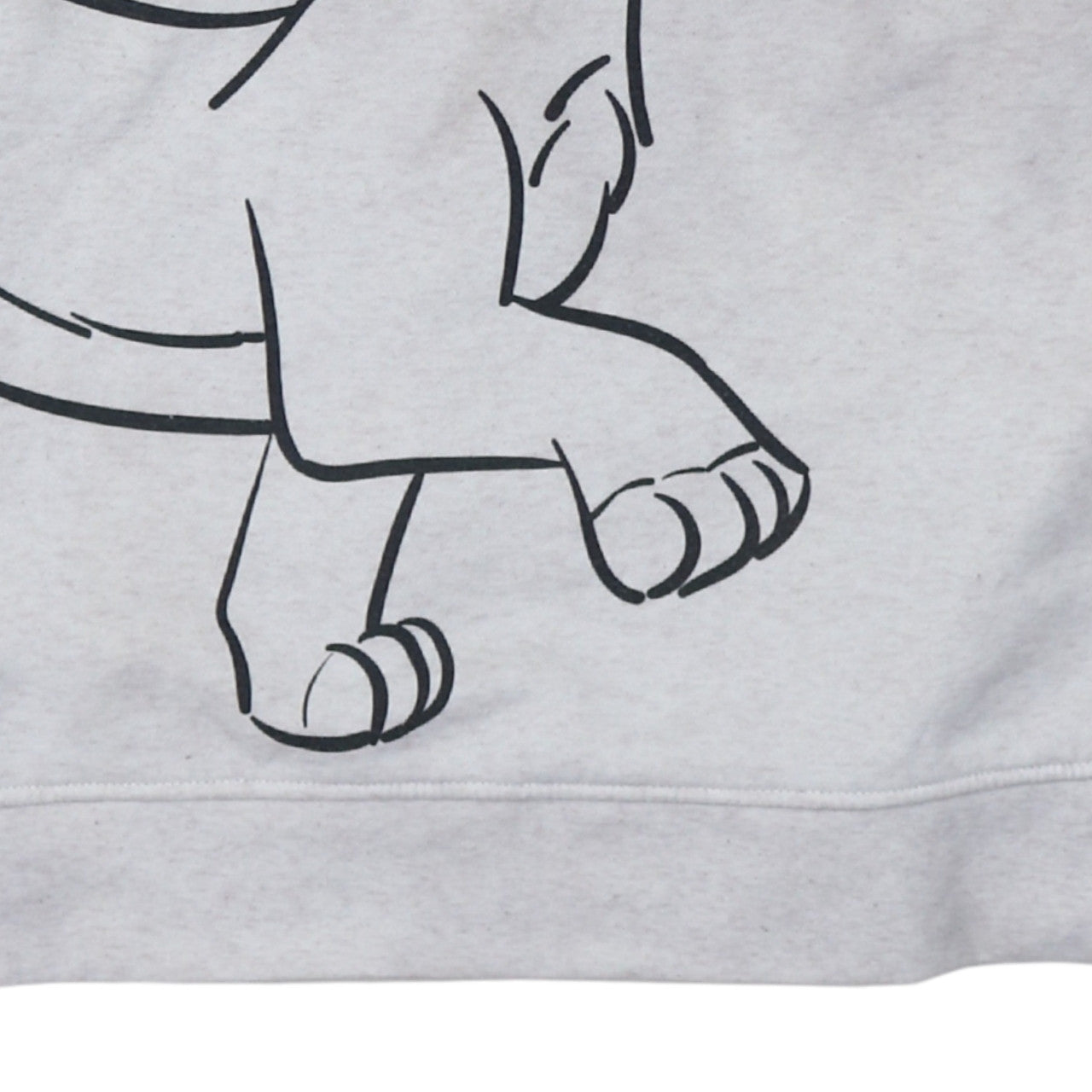 Disney Women Grey Sweatshirt L Lion King Simba Print Pullover