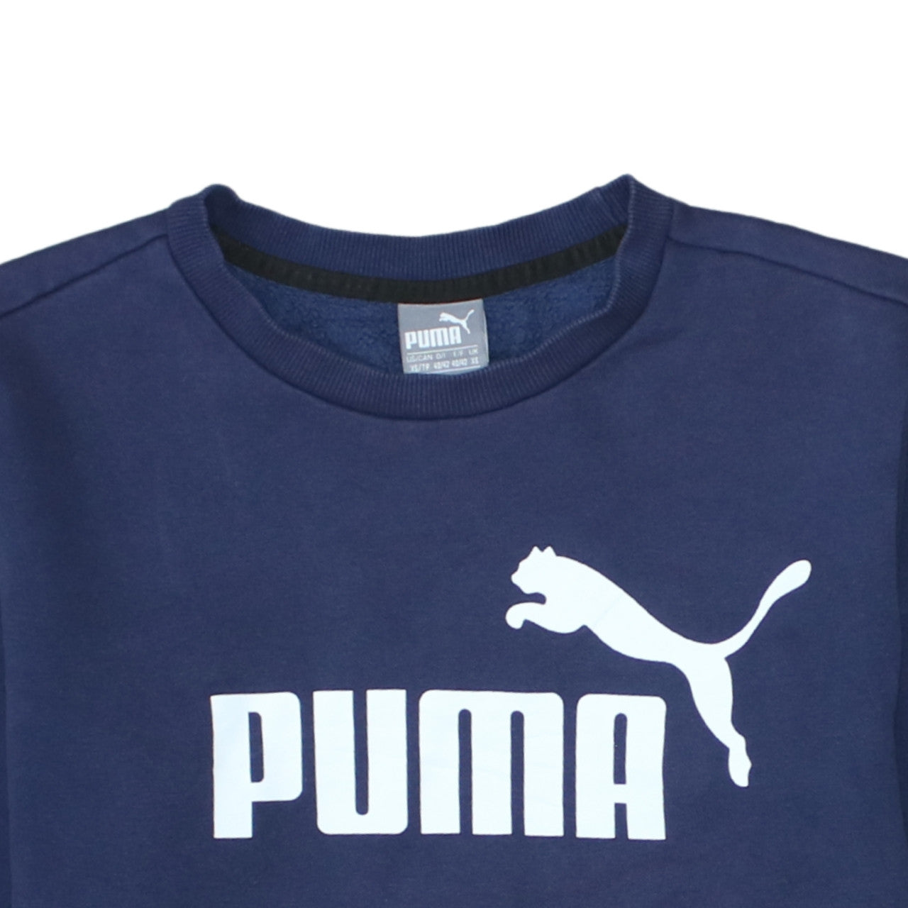 Puma Men's Blue Crew Neck Pullover Sweatshirt XS