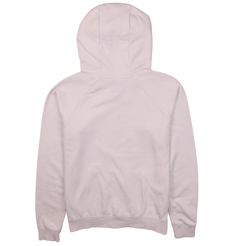 Nike Womens Beige Pullover Hoodie Small Logo Graphic Sweatshirt