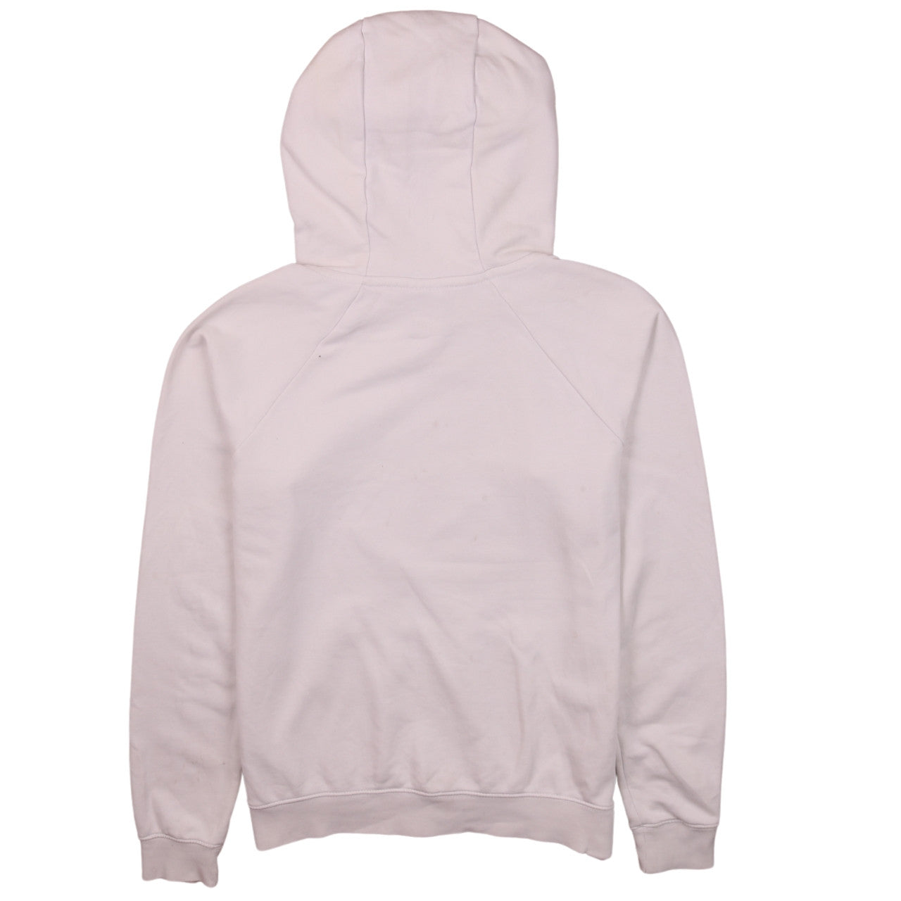 Nike Womens Beige Pullover Hoodie Small Logo Graphic Sweatshirt