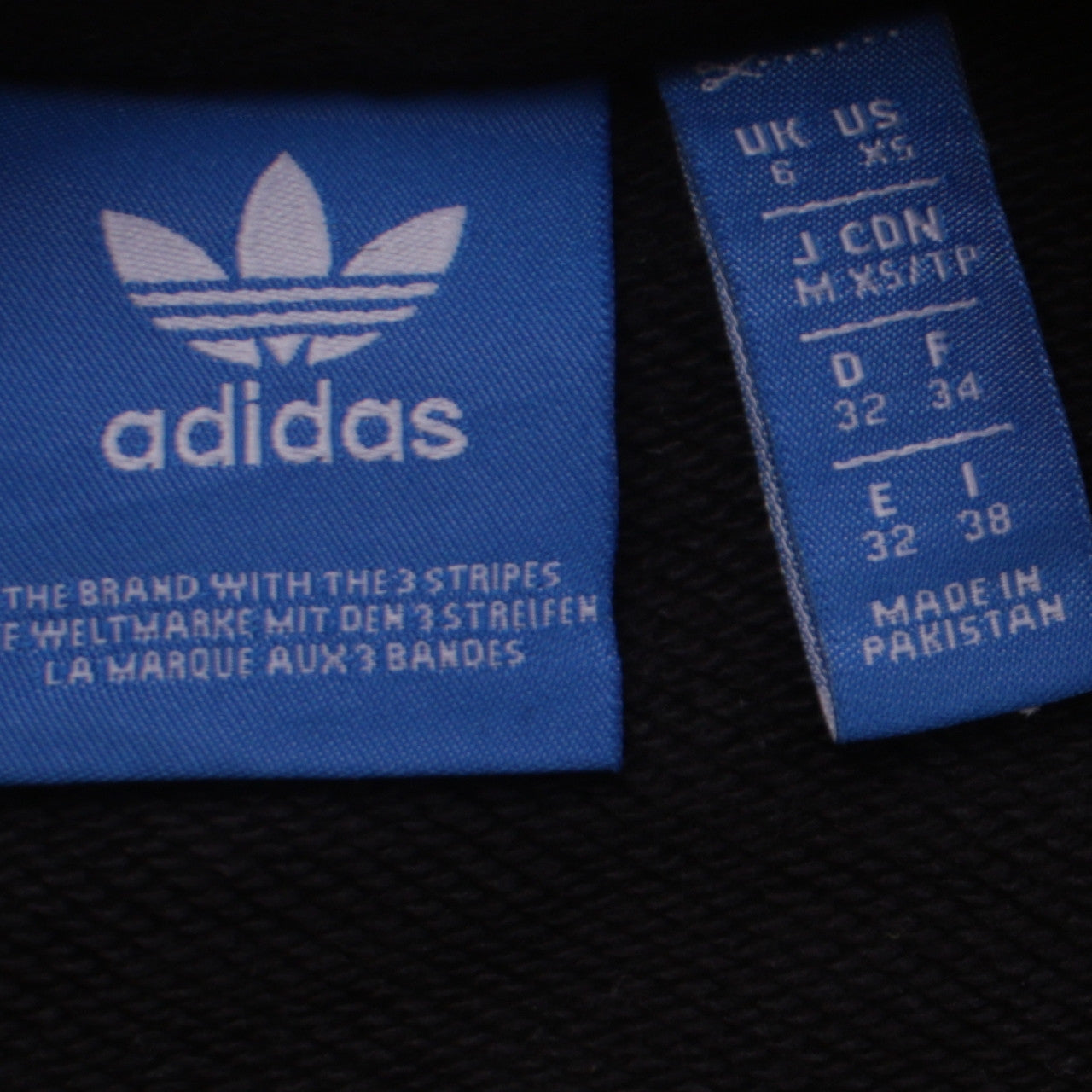 Adidas Womens Black Crew Neck Pullover Sweatshirt UK 6