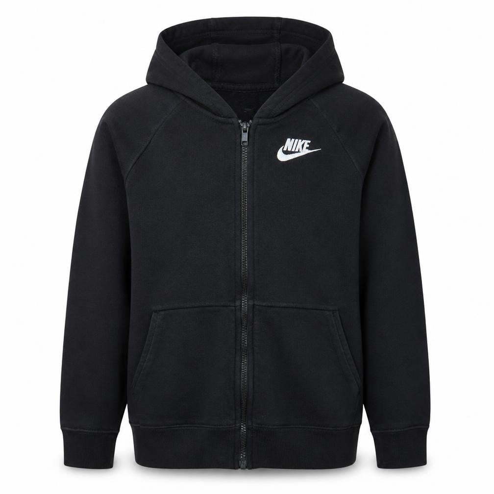 Nike Boys Black Full Zip Fleece Hoodie XL 156-166cm Hooded Sweatshirt