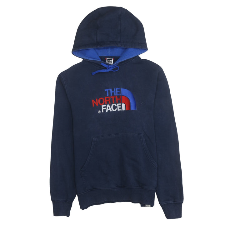 The North Face Men's Blue Pullover Hoodie M Embroidered Logo