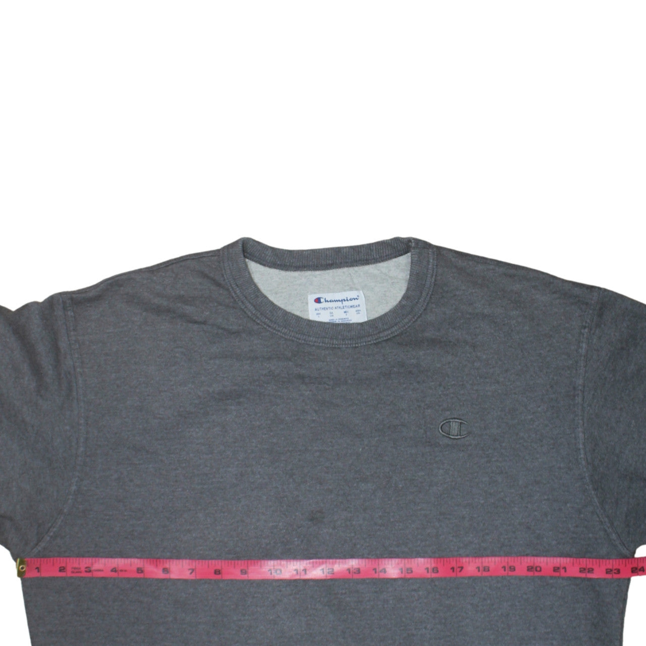 Champion Men's Grey Crew Neck Pullover Sweatshirt Size L