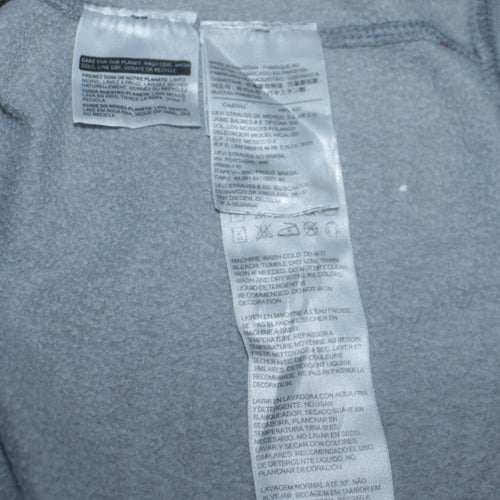 Levi's Men's Grey Full Zip Hoodie 2XL Embroidered Classic Fleece