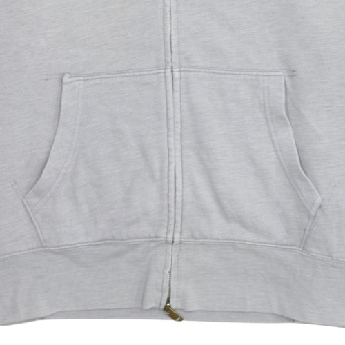 Levi's Men's Grey Full Zip Hoodie 2XL Embroidered Classic Fleece