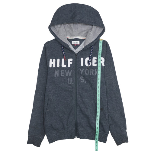 Hilfiger Denim Men's Blue Full Zip Hoodie S Regular Fit