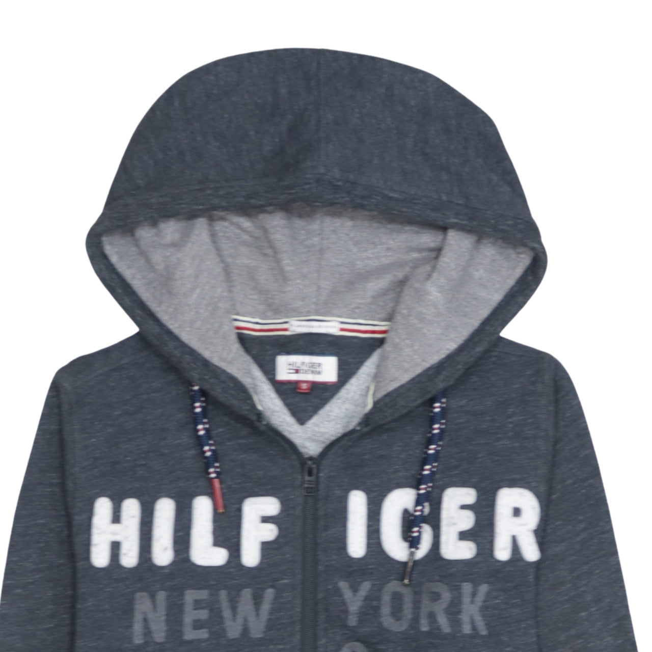 Hilfiger Denim Men's Blue Full Zip Hoodie S Regular Fit