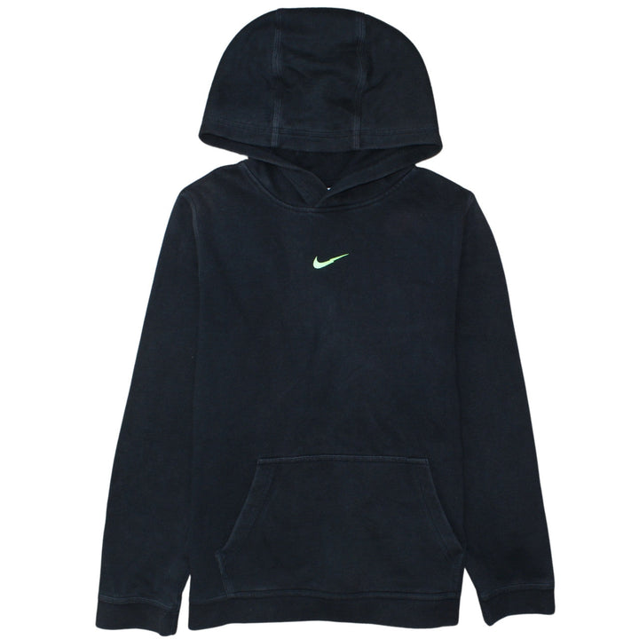 Nike Boys Black Pullover Fleece Hoodie XL 158-170cm Logo Sportswear