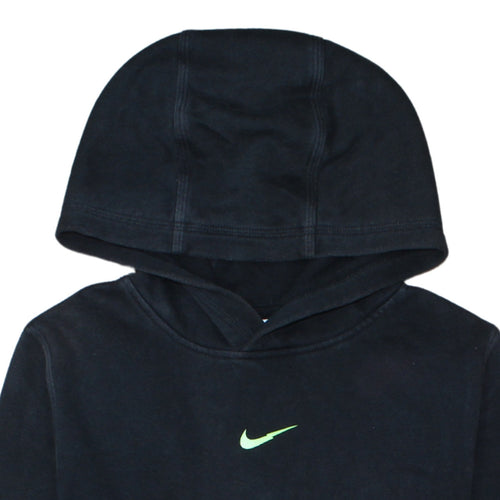 Nike Boys Black Pullover Fleece Hoodie XL 158-170cm Logo Sportswear