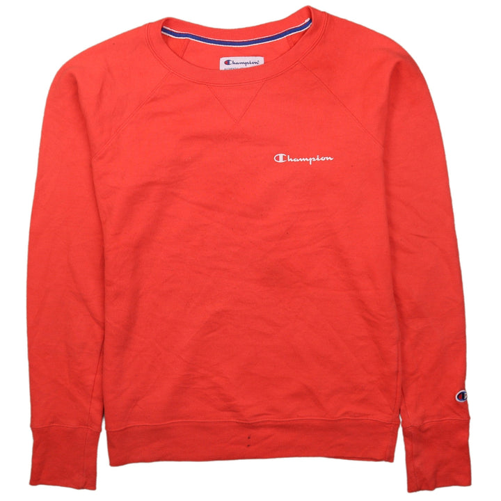 Champion Men's Red Crew Neck Pullover Sweatshirt Size S
