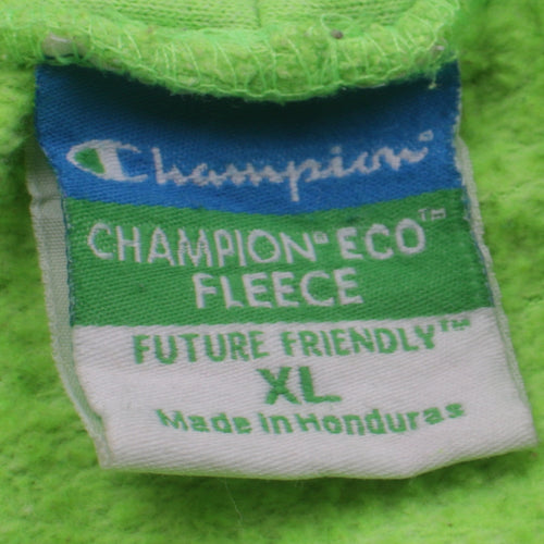 Champion Men's Green XL Pullover Hoodie Wagner Graphic Fleece