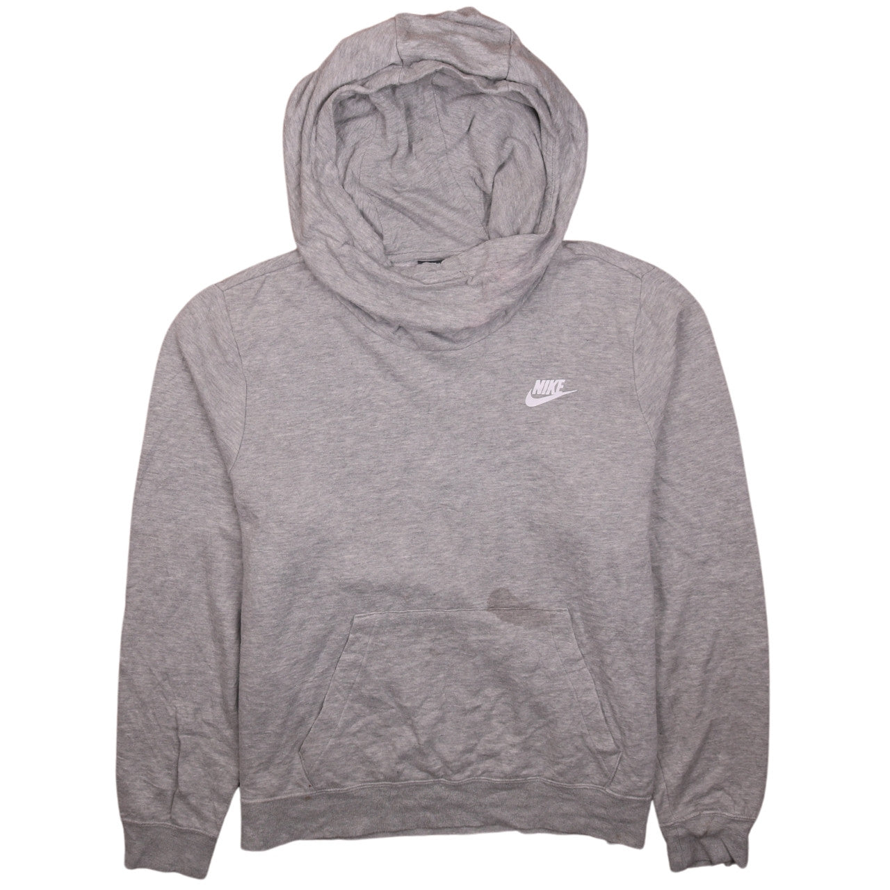 Nike Men's Grey Pullover Hoodie Size L Regular Fit Sportswear